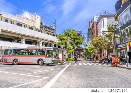 川崎市の都市風景　武蔵新城駅 134971193