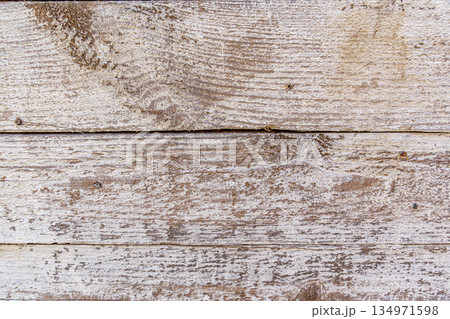 Rustic Wooden Plank with White Paint Texture Background 134971598