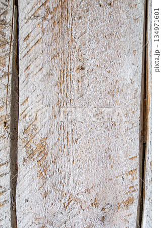 Rustic Wooden Plank with White Paint Texture Background 134971601