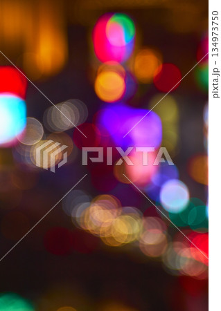 Colorful Bokeh Lights Texture Nightlife Blur Las Vegas Strip 134973750