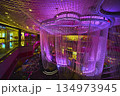 Luxurious Chandelier Casino Interior with Vibrant Lighting Las Vegas Strip Nightlife 134973945