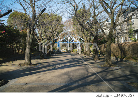 東京都北区赤羽緑道公園 陸軍兵器補給廠専用線廃線跡 東京都北区赤羽緑道公園 陸軍兵器補給廠専用線廃線跡 134976357