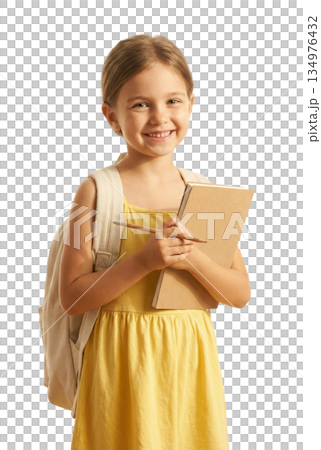 Girl With Book Smiles 134976432