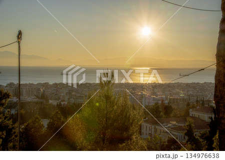 ギリシャのテッサロニキでの観光風景 134976638