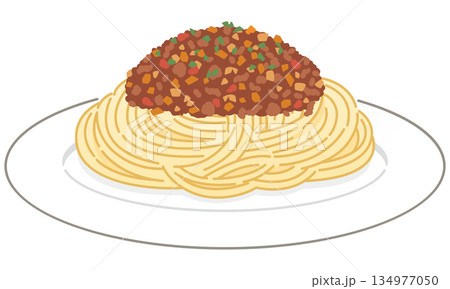 ミートソースパスタ(粉チーズなし) ミートソースパスタ(粉チーズなし) 134977050