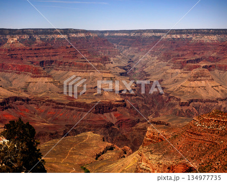 Hazy Sky Day At The Grand Canyon Arizona 134977735