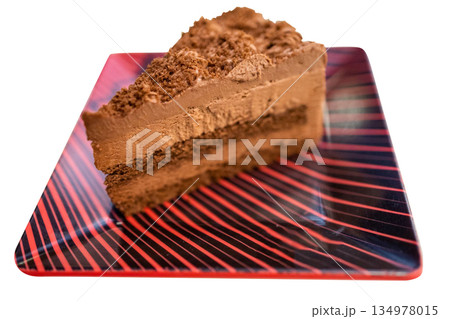 Top view of Chocolate Mousse Cake , focus selective Top view of Chocolate Mousse Cake , focus selective 134978015