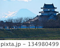 関宿城と富士山 134980499