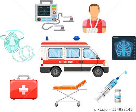 medical emergency ambulance concept 134982143