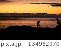 朝焼けの海 134982970