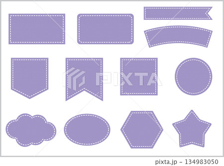 紫色のシンプルなフレームセット 134983050