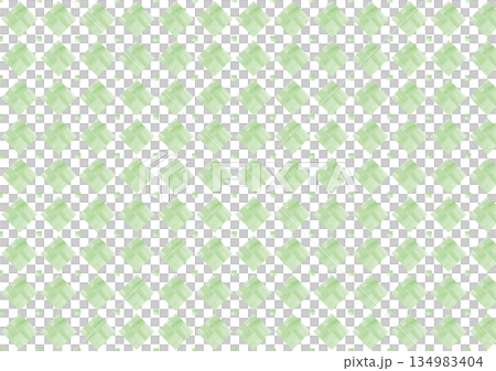 Green background with watercolor-style diamonds 134983404