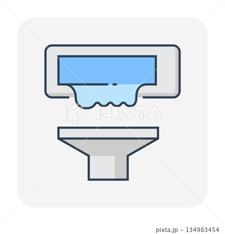 Air Conditioner Cleaning Icon Air Conditioner Cleaning Icon 134983454