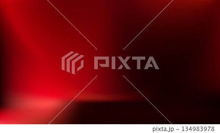 Gradient red bg limbo backdrop. Minimal studio wallpaper. Smooth silk Gradient red bg limbo backdrop. Minimal studio wallpaper. Smooth silk 134983978