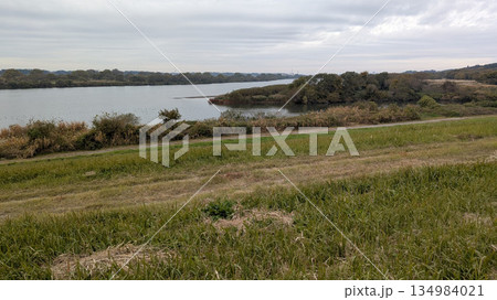 河川敷の風景 河川敷の風景 134984021