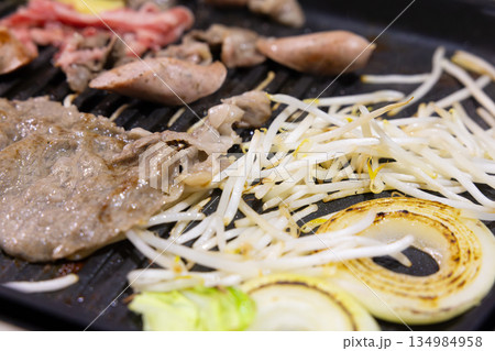 ホットプレートでの美味しい鉄板焼 134984958