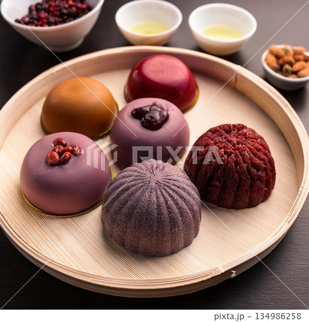 Delightful Variants of Red Bean Cake Delightful Variants of Red Bean Cake 134986258