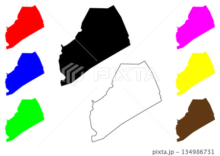 Vista Alegre city (Republic of Panama) map vector illustration, scribble sketch Vista Alegre map 134986731