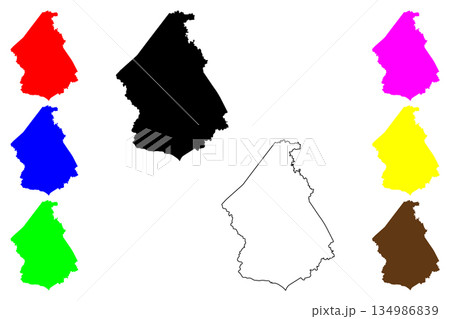 Bayawan city (Central Visayas Region, Republic of the Philippines, ROP) map vector illustration, scribble sketch Bayawan map 134986839
