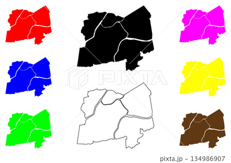 Calumpit city (Central Luzon Region, Republic of the Philippines, ROP) map vector illustration, scribble sketch Calumpit map Calumpit city (Central Luzon Region, Republic of the Philippines, ROP) map vector illustration, scribble sketch Calumpit map 134986907