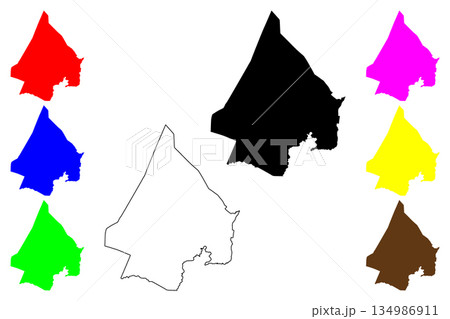 Carcar city (Central Visayas Region, Republic of the Philippines, ROP) map vector illustration, scribble sketch Carcar map 134986911