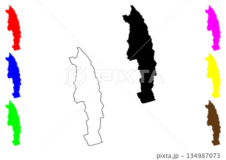 General Trias city (Calabarzon Region, Republic of the Philippines, ROP) map vector illustration, scribble sketch General Trias map 134987073