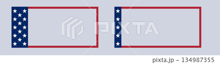 United states flag frame design for patriotic decor United states flag frame design for patriotic decor 134987355