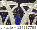 福岡県JR博多駅・クリスマスイルミネーションのツリーと光のゲート 134987799