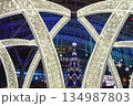 福岡県JR博多駅・クリスマスイルミネーションのツリーと光のゲート 134987803
