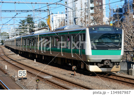 E233系7000番台ハエ127編成埼京線　相鉄線直通海老名行 134987987