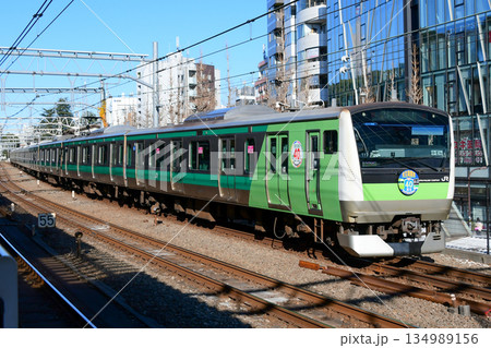 E233系7000番台ハエ117編成埼京線 埼京線開業40年ラッピング E233系7000番台ハエ117編成埼京線 埼京線開業40年ラッピング 134989156