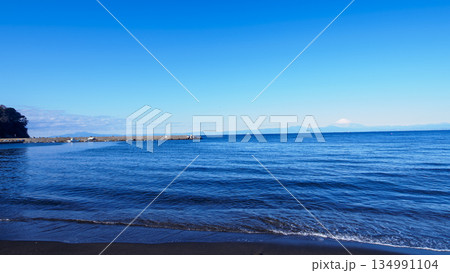 三浦半島の秘境の三戸浜海岸の冬 三浦半島の秘境の三戸浜海岸の冬 134991104