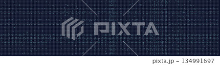 Digital technology grid pattern with futuristic design elements 134991697