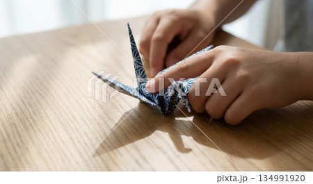 Origami Crane at Home 134991920