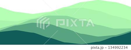 Abstract green wave pattern for modern design and background Abstract green wave pattern for modern design and background 134992234