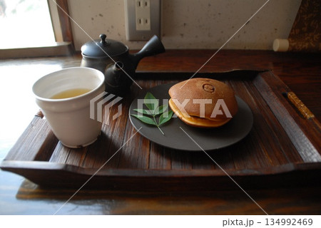 和カフェのどら焼きと抹茶セット 和カフェのどら焼きと抹茶セット 134992469