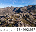 Mountains of Peneda-Geres National Park on Sunny Day. Portugal. Aerial View 134992867