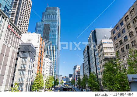 日本橋昭和通り江戸橋歩道橋から見る街並みの風景(ウォルドーフ・アストリア東京日本橋 メインタワー) 日本橋昭和通り江戸橋歩道橋から見る街並みの風景(ウォルドーフ・アストリア東京日本橋 メインタワー) 134994494