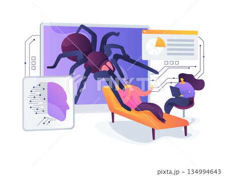 AI-Augmented AI-Guided Exposure Therapy Planning abstract concept vector illustration. 134994643