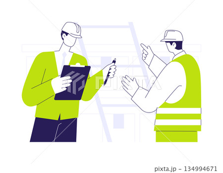 Meeting with supervisor abstract concept vector illustration. Meeting with supervisor abstract concept vector illustration. 134994671