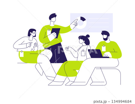 Seminar isolated cartoon vector illustrations. 134994684