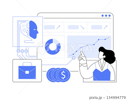 Smart Financial Planning Tools for Entrepreneurs abstract concept vector illustration. Smart Financial Planning Tools for Entrepreneurs abstract concept vector illustration. 134994779