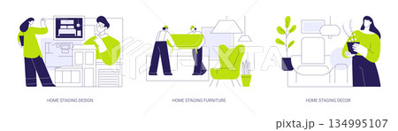Home staging isolated cartoon vector illustrations se Home staging isolated cartoon vector illustrations se 134995107