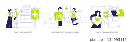 Health insurance isolated cartoon vector illustrations se 134995113