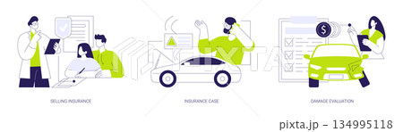 Insurance company isolated cartoon vector illustrations se 134995118