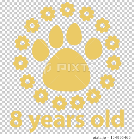 Cute Pet Age Flower Paw Gold 8 Cute Pet Age Flower Paw Gold 8 134995466