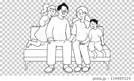 一幅描繪現代家庭生活的中性插圖。展現了一種現代生活場景,傳遞出信任與安全感。 一幅描繪現代家庭生活的中性插圖。展現了一種現代生活場景,傳遞出信任與安全感。 134995524