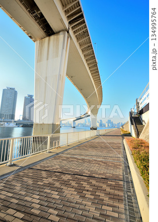 東京お台場　首都高速湾岸線　有明ジャンクション 134995764