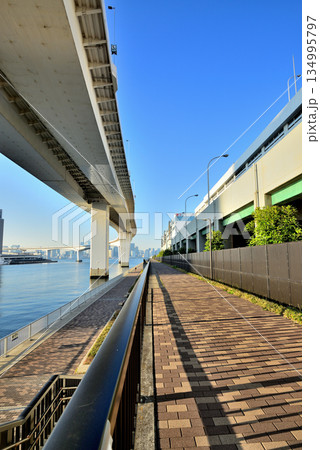 東京お台場　首都高速湾岸線　有明ジャンクション 134995797