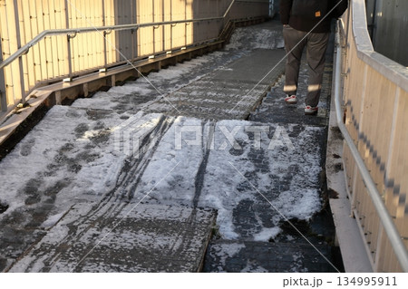 凍結した階段 凍結した階段 134995911